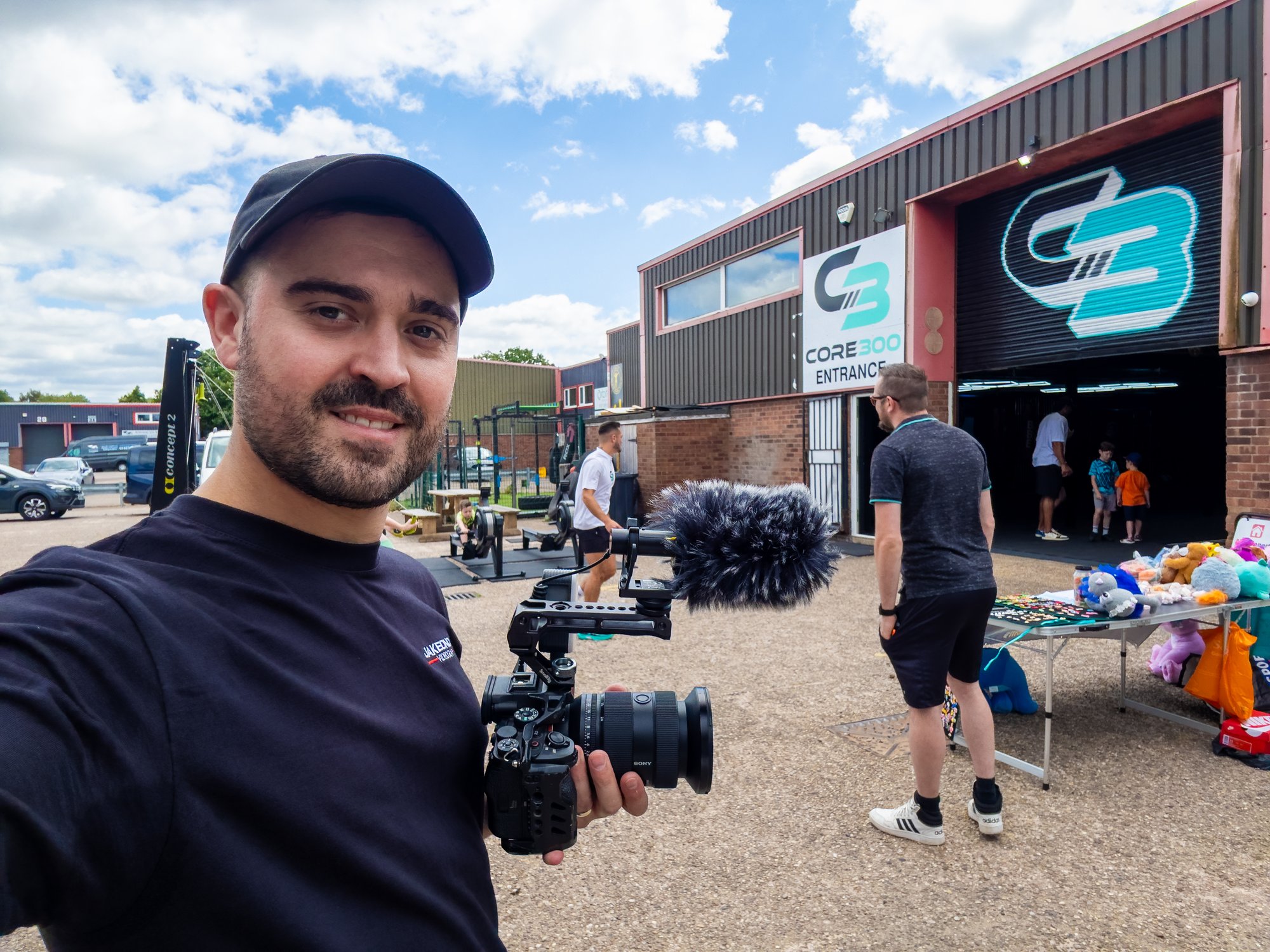 JakeOnCam filming at a Tamworth Gym